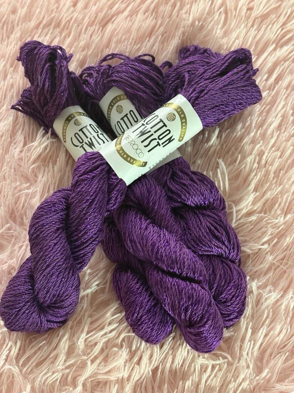 Berroco Cotton Twist Yarn Purple Color 8334 Lot 138959